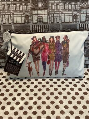 NWT Henri Bendel Bendel Girls Reversible Packable Shopper Tote with Pouch